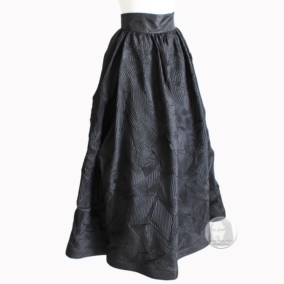 Formal Skirt by Sully Bonnelly Avante Garde Pleated Floor Length Evening Size 8 - Picture 6 of 10